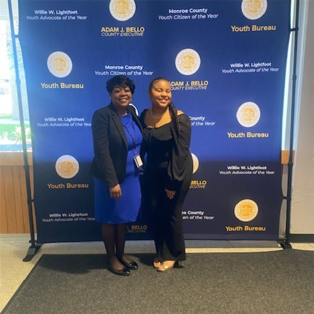 Picture of Charizma Scott and Urban-Suburban Program Director Felicia Smith.